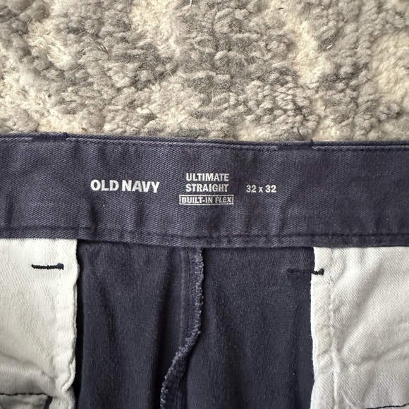 Men’s Old Navy - Navy Dress Pants - Size 32X32 - Straight Cut - Picture 3 of 4